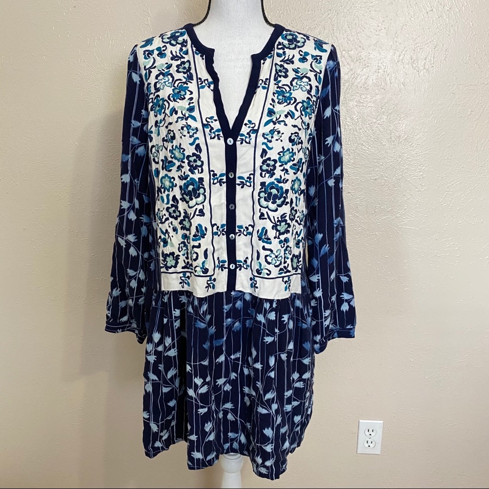 Anthropologie Tiny Semele Embroidered Floral Dress - Picture 2 of 11